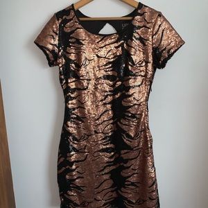 Sequenced mini dress